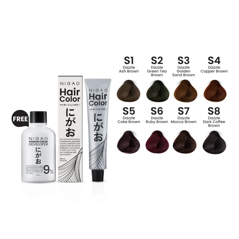 NIGAO Hair Color Grey Coverage - รวมโทนสีแฟชั่นปิดผมขาว