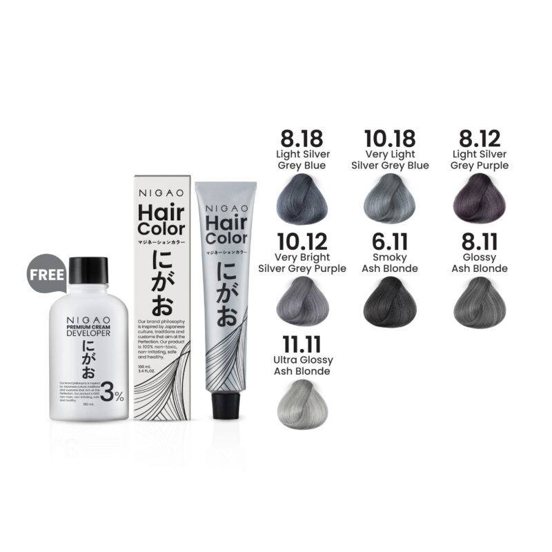NIGAO Hair Color Silver Grey - รวมโทนสีเทา
