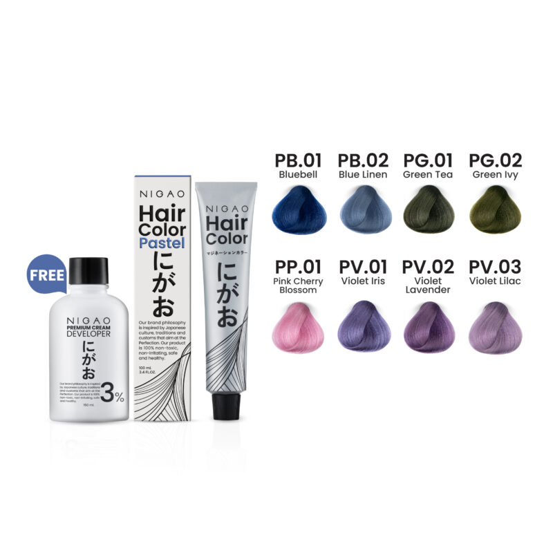 NIGAO Hair Color Pastel - รวมโทนสีพาสเทล