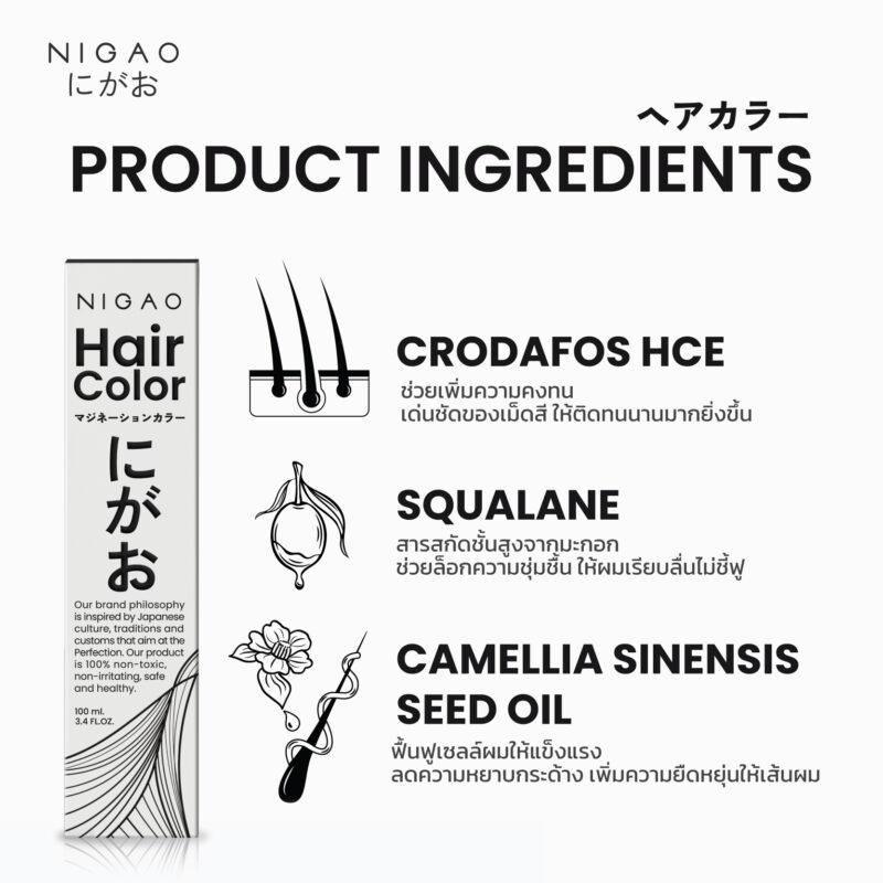 NIGAO Hair Color Grey Coverage - รวมโทนสีแฟชั่นปิดผมขาว - Image 2