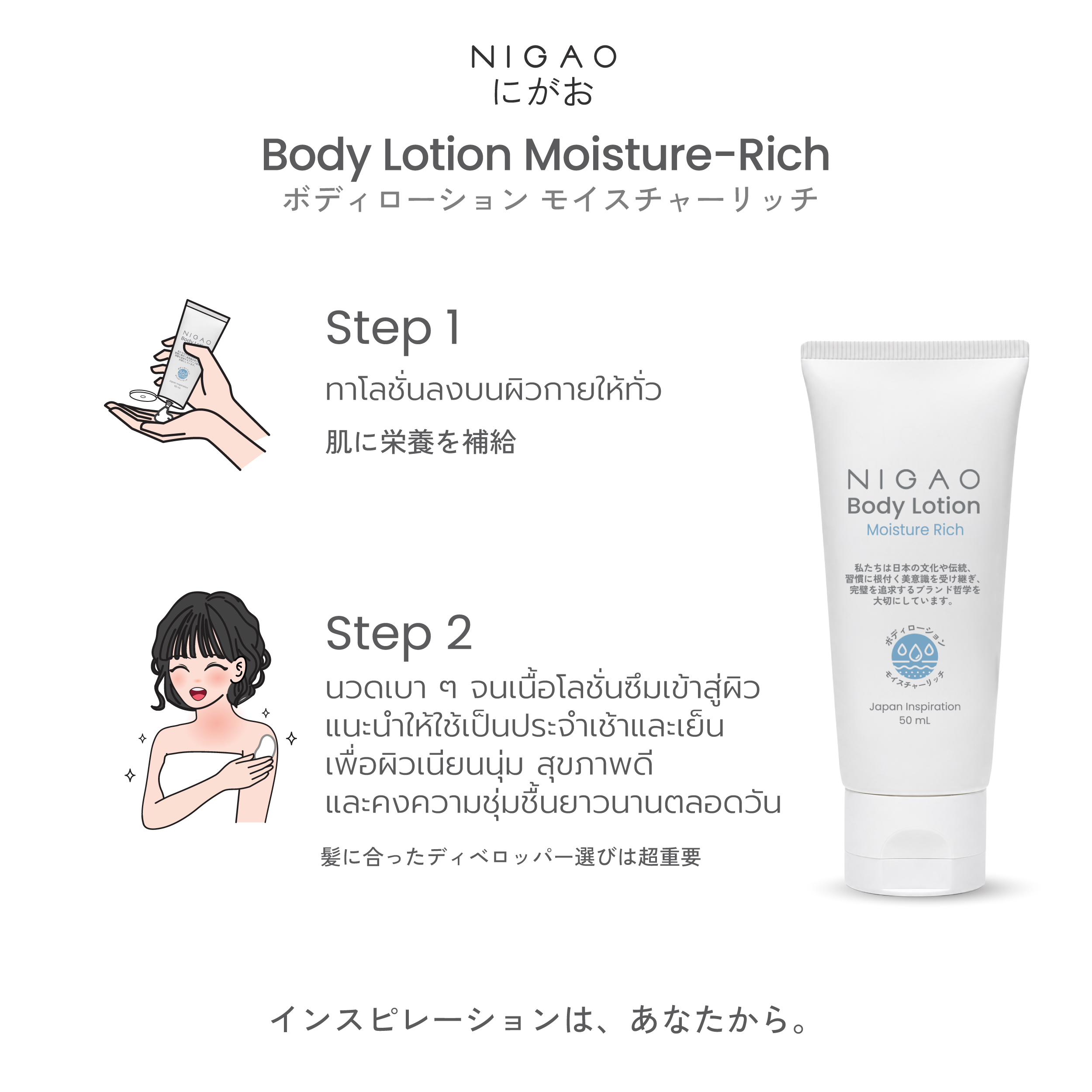 นิกาโอะ บอดี้ โลชั่น 50 มล. - Image 11