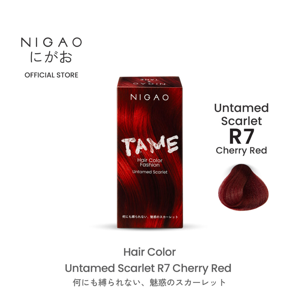 [Exclusive] NIGAO Untamed Scarlet R7 Cherry Red | นิกาโอะ ครีมเปลี่ยนสี ...