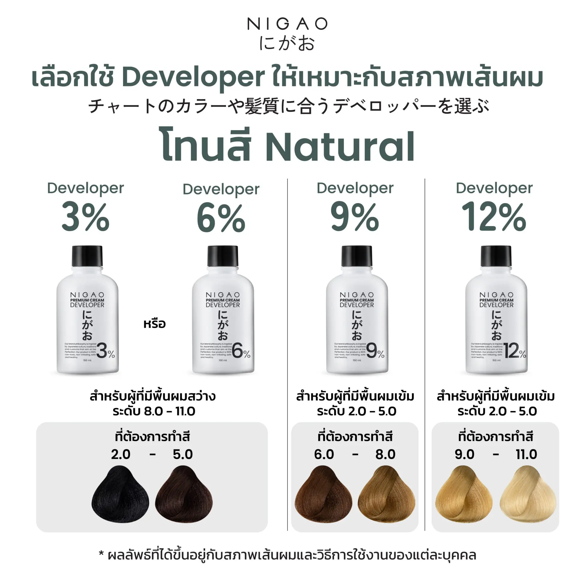 3.0 &ndash; นิกาโอะ สีย้อมผม น้ำตาลเข้ม