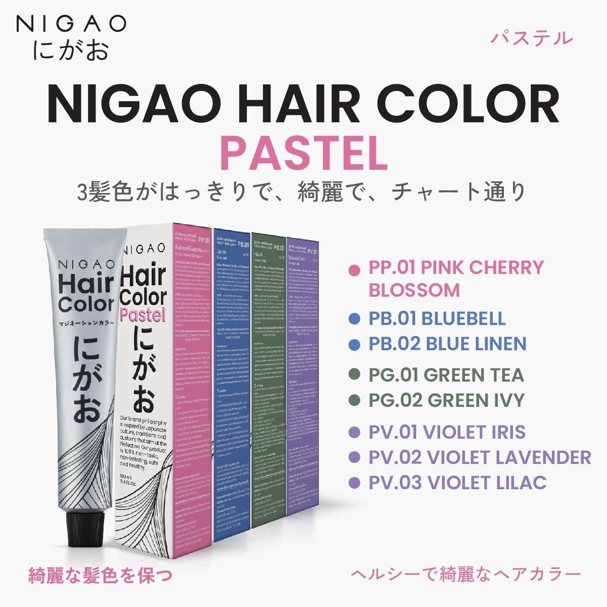 PB.02 – นิกาโอะ สีย้อมผม บลู ลินิน