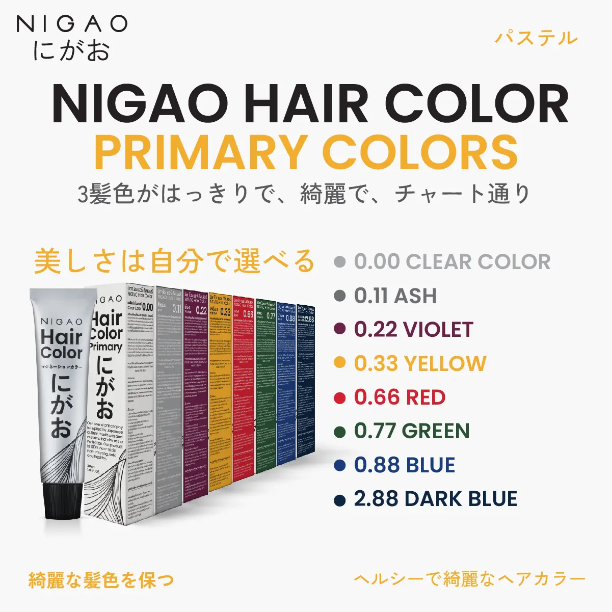 0.77 – นิกาโอะ สีย้อมผม <br>แม่สีเขียว