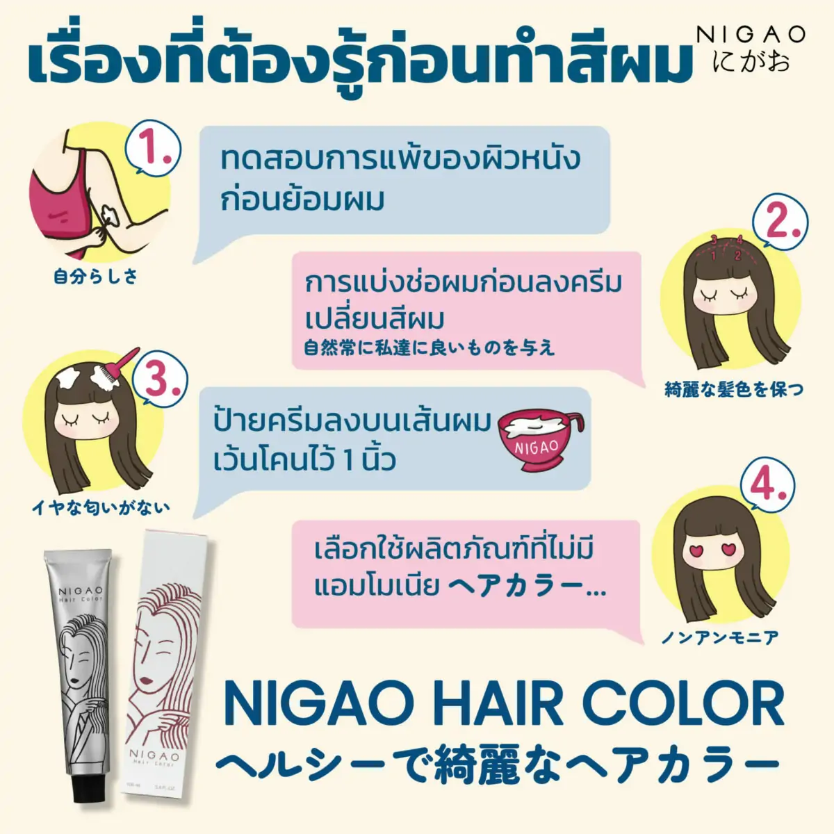เรื่องที่ต้องรู้ ก่อนย้อมสีผมด้วยตัวเอง