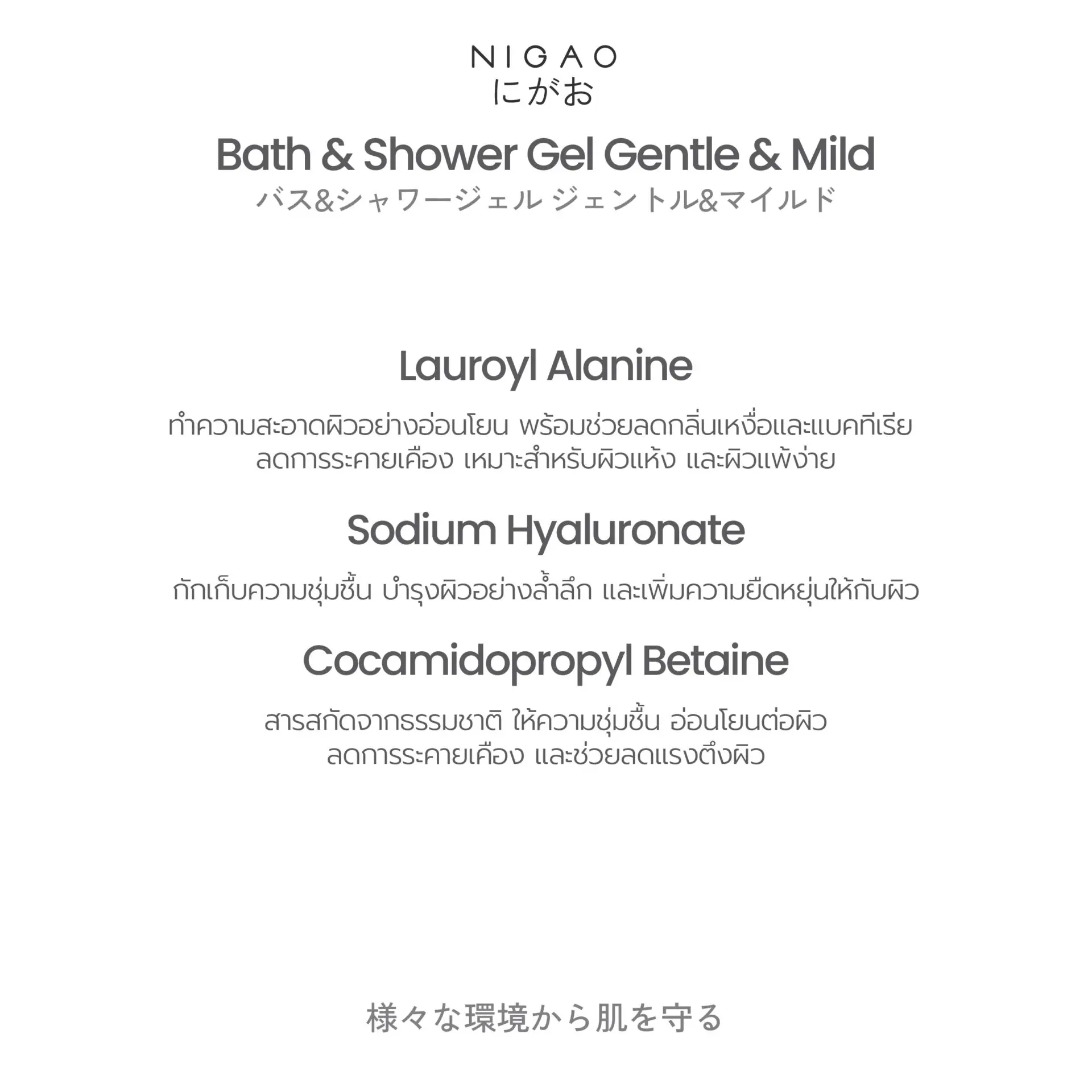 นิกาโอะ บาธ แอนด์ ชาวเวอร์ เจล เจนเทิล แอนด์ มายด์ 300 มล.