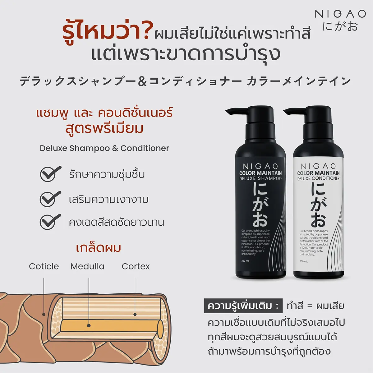 รู้ไหมว่า ผมเสียไม่ใช่แค่เพราะทำสี แต่เพราะขาดการบำรุง