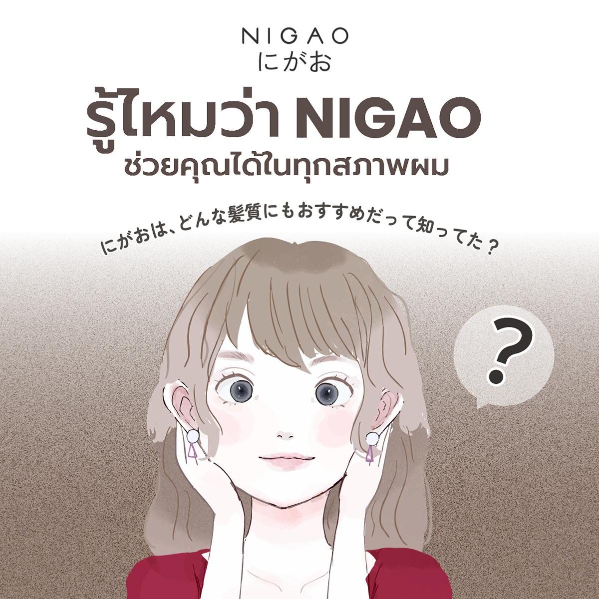 รู้ไหมว่า NIGAO ช่วยคุณได้ในทุกสภาพผม