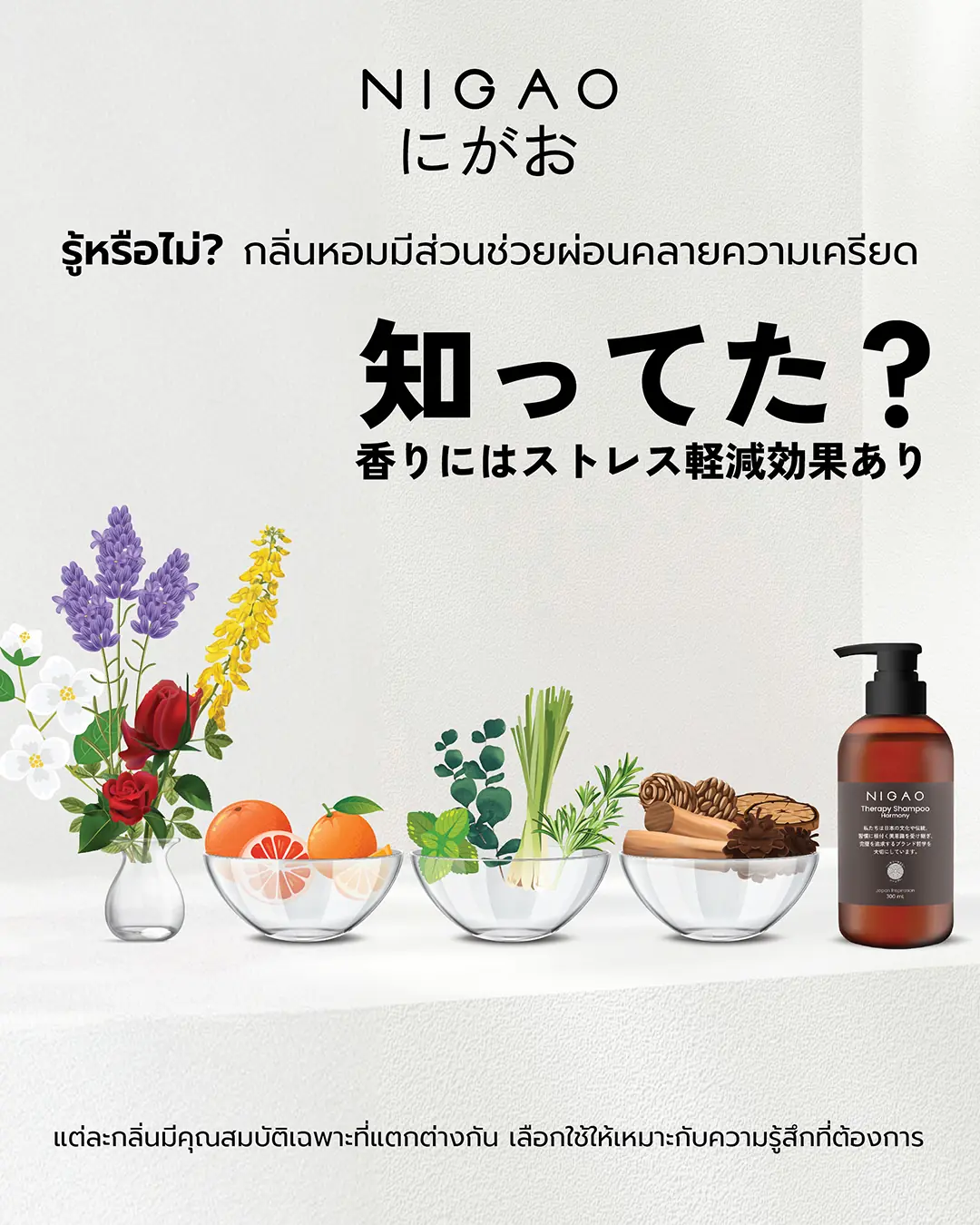 รู้หรือไม่? กลิ่นหอมมีส่วนช่วยผ่อนคลายความเครียด