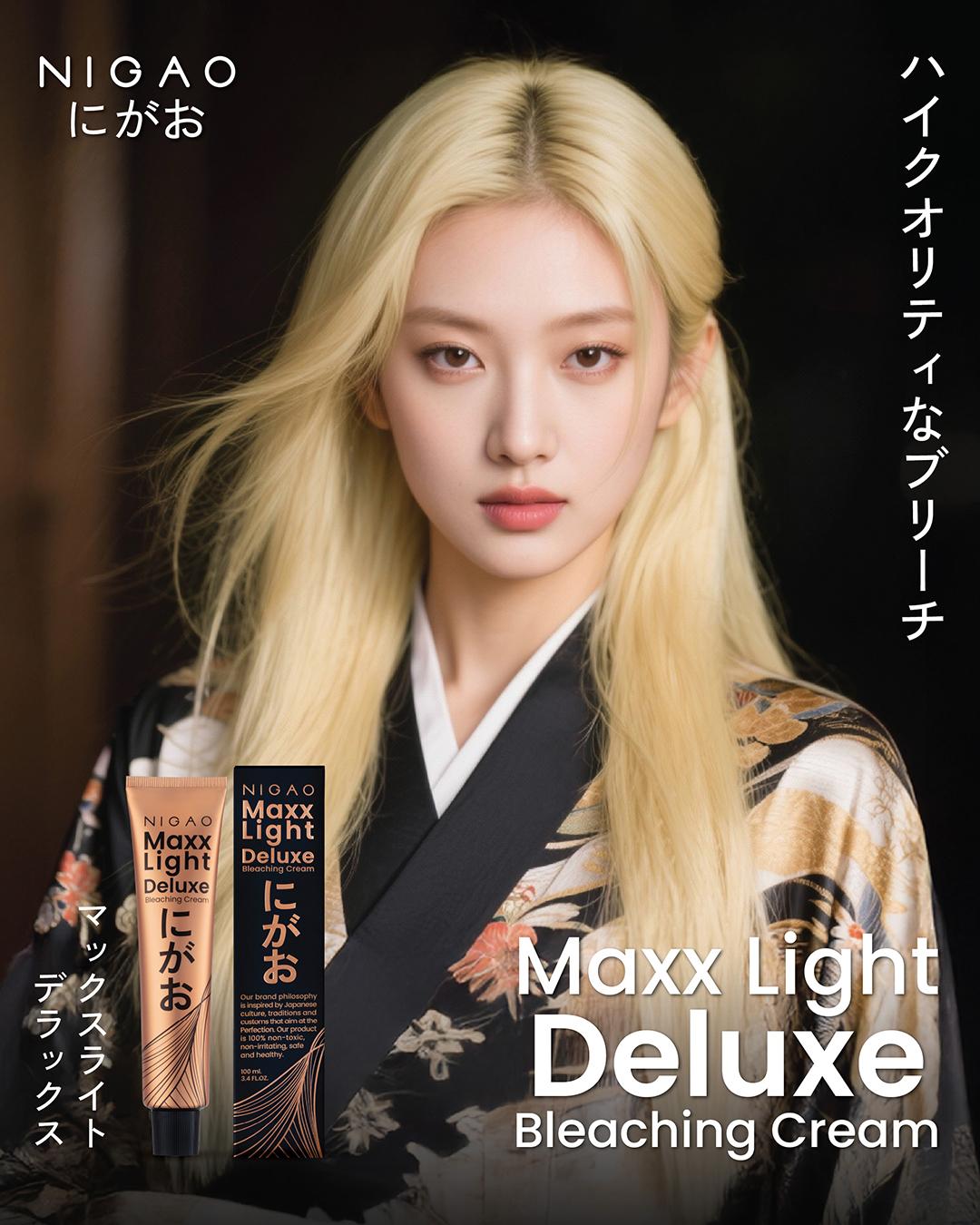 NIGAO Maxx Light Bleaching Cream ฟอกสีผมสว่างขั้นสุด สูงสุด 10 ระดับ