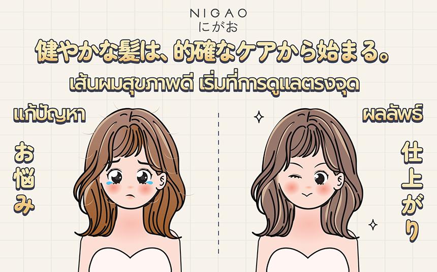 ดูแลผมตรงจุดด้วยคู่แชมพูและทรีทเม้นท์จาก NIGAO