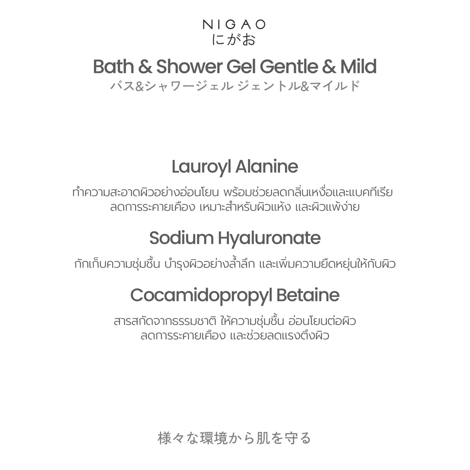 นิกาโอะ บาธ แอนด์ ชาวเวอร์ เจล เจนเทิล แอนด์ มายด์ 500 มล.