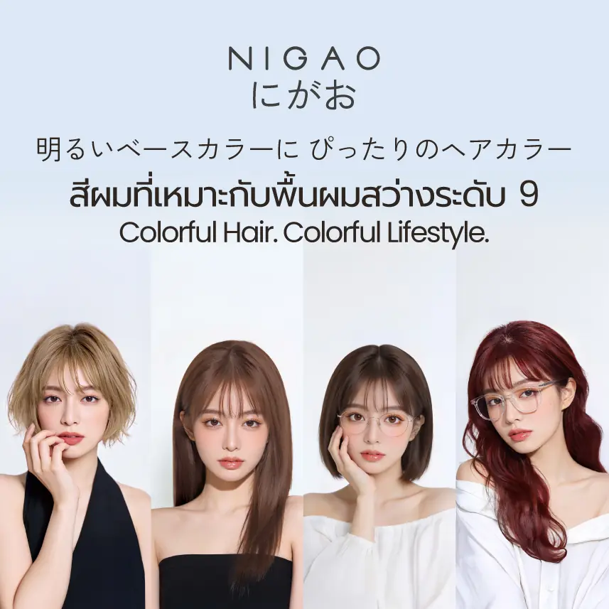 สีผมที่เหมาะกับพื้นผมระดับ 9 NIGAO Hair Color