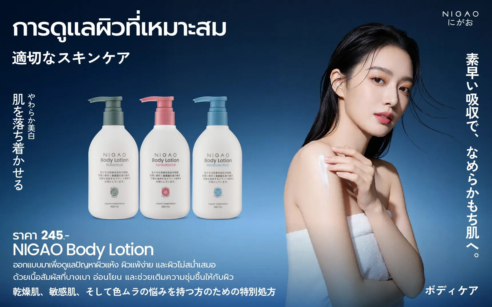 เข้าใจสภาพผิวของตัวเอง ก่อนเลือก Body Lotion
