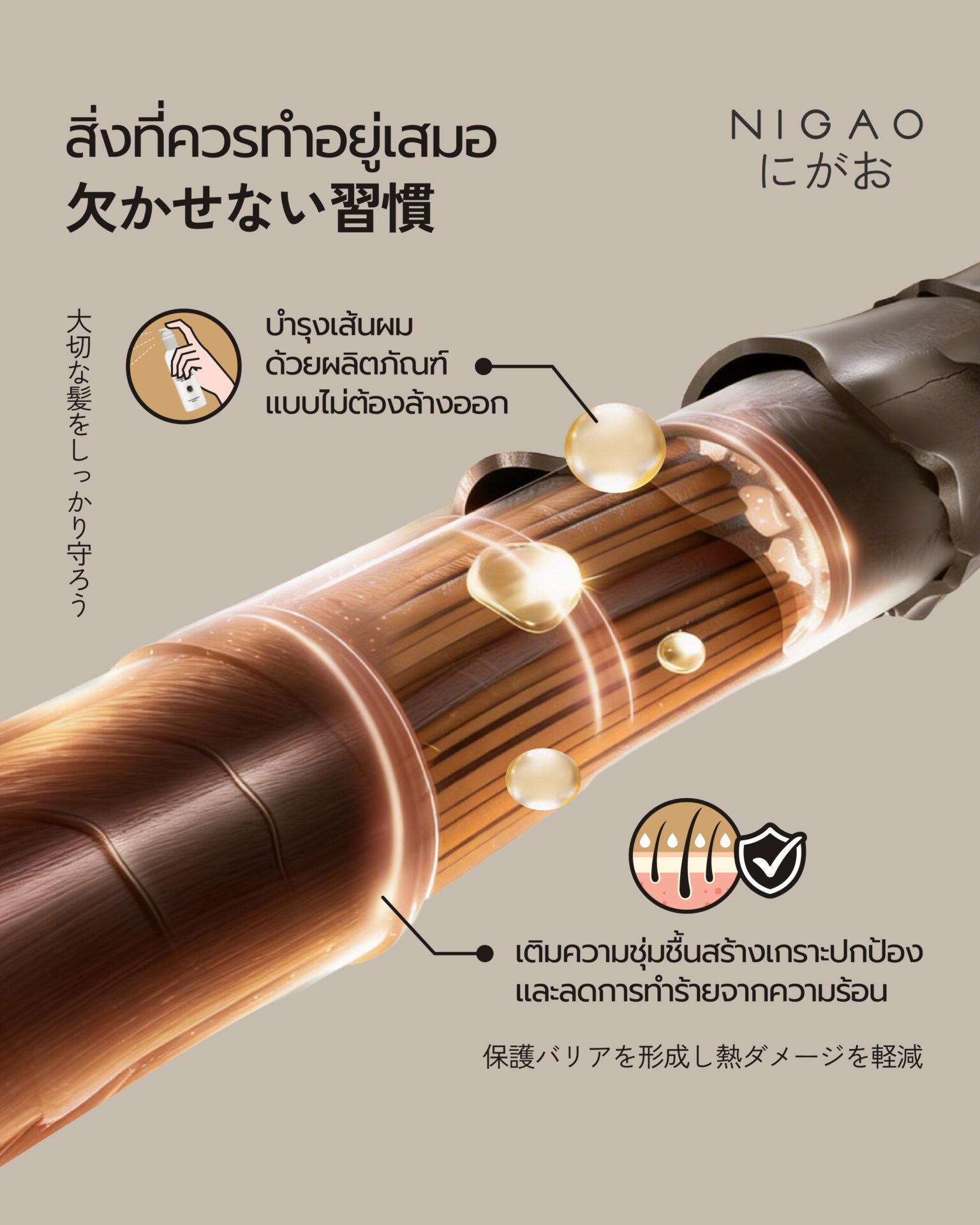 เตรียมผมก่อนใช้ความร้อน ปกป้องผมไม่ให้เสีย