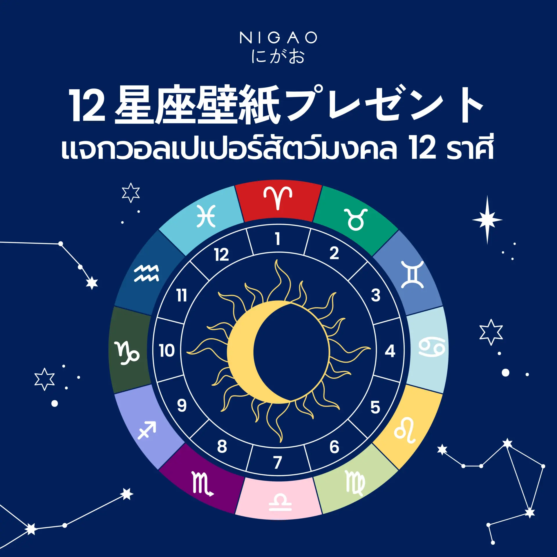 แจกวอลเปเปอร์สัตว์มงคล 12 ราศี | NIGAO