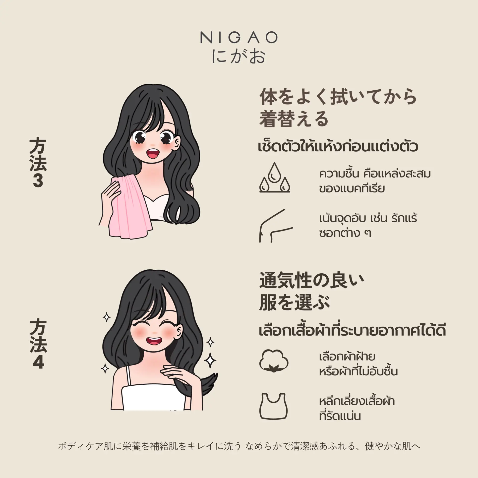 วิธีลดกลิ่นกาย ให้มั่นใจได้ตลอดวัน