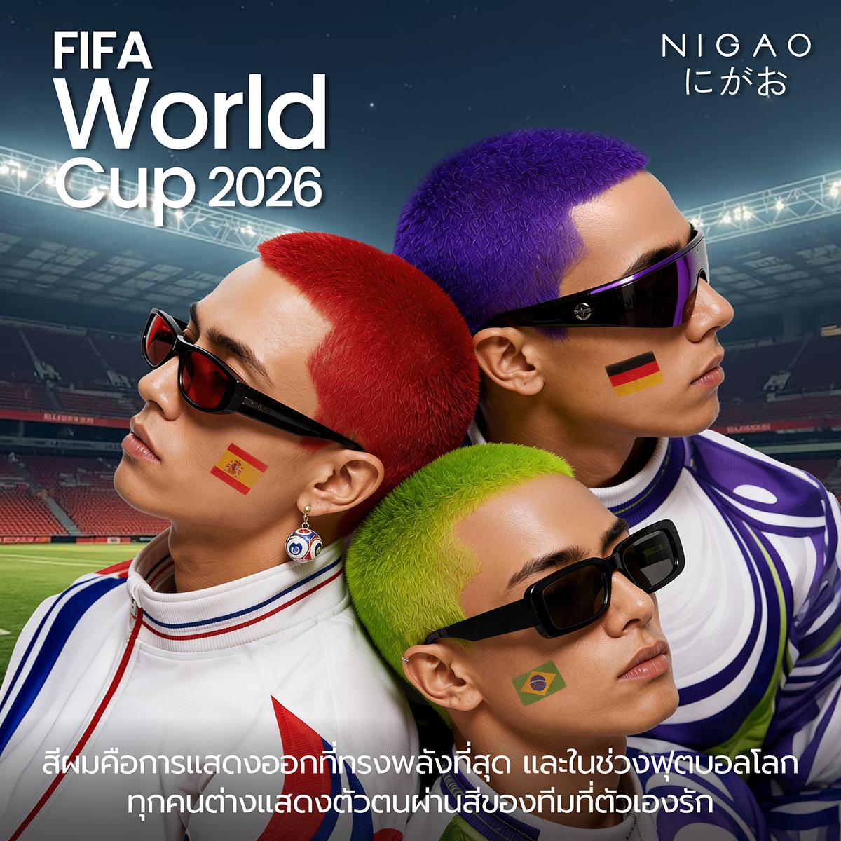 FIFA World Cup 2026 ไอเดียสีผมเชียร์ทีมโปรด