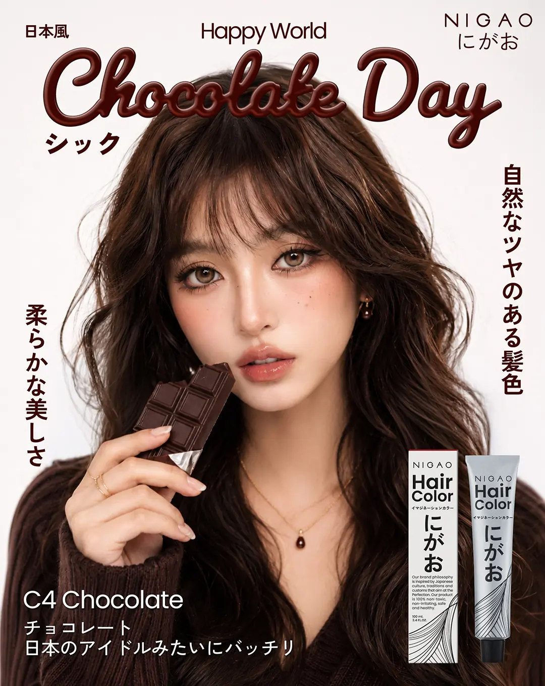 NIGAO C4 Chocolate สีผมรับ World Chocolate Day