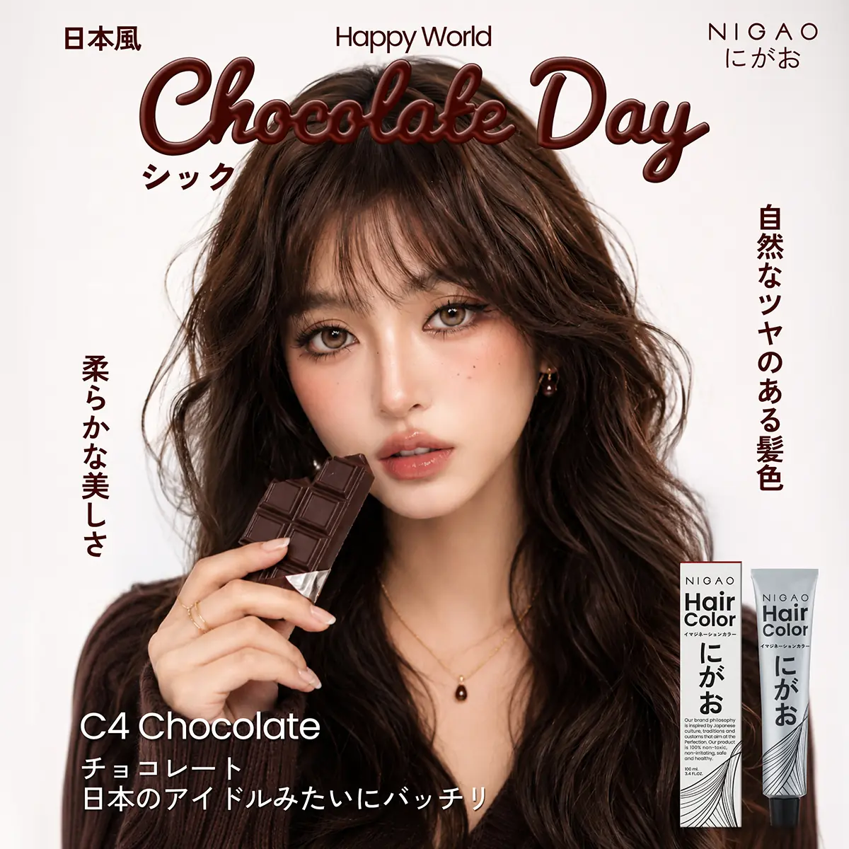 NIGAO C4 Chocolate สีผมรับ World Chocolate Day