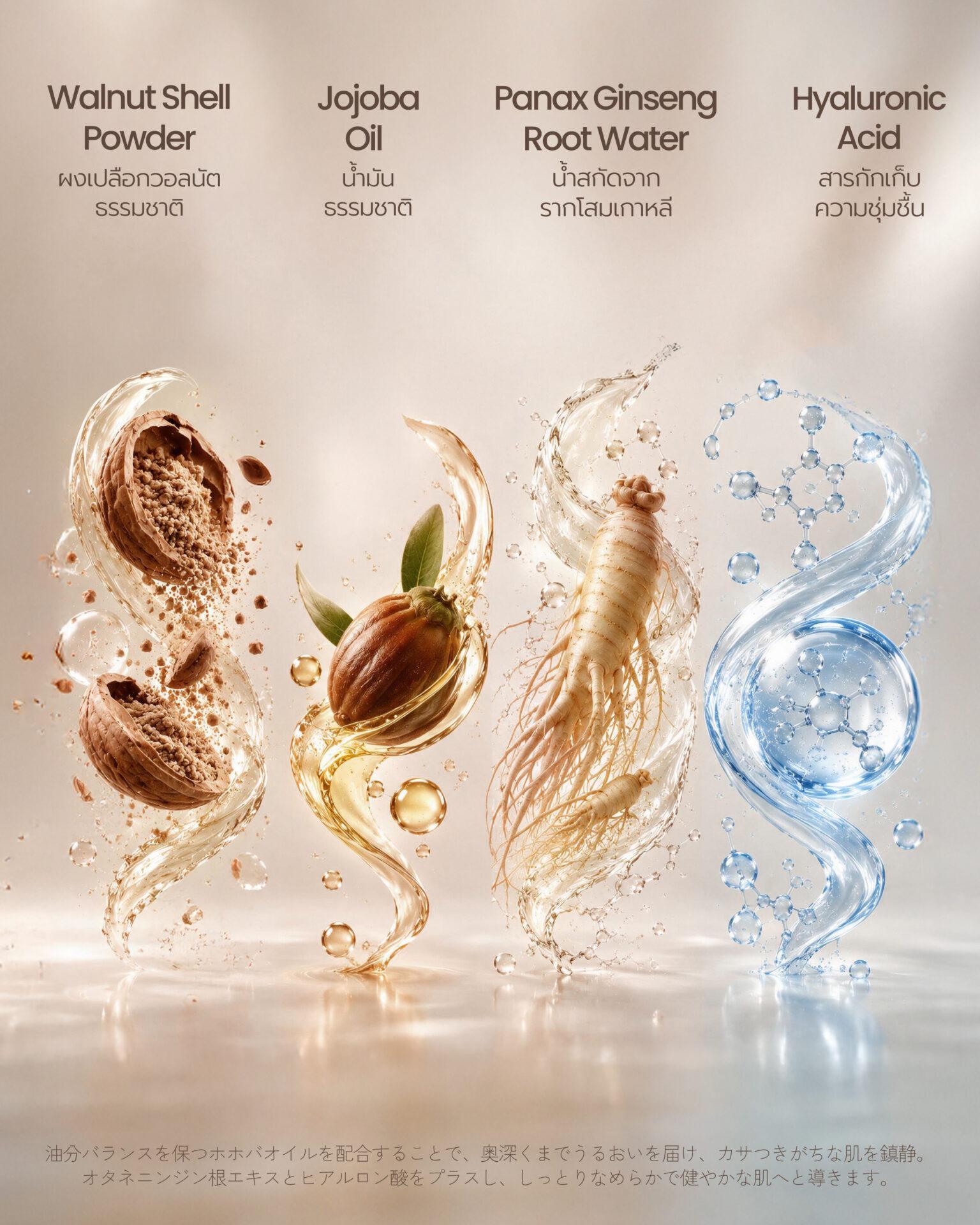 NIGAO Body Scrub Wash ดูแลผิวอย่างอ่อนโยนเพื่อผิวเนียนนุ่ม