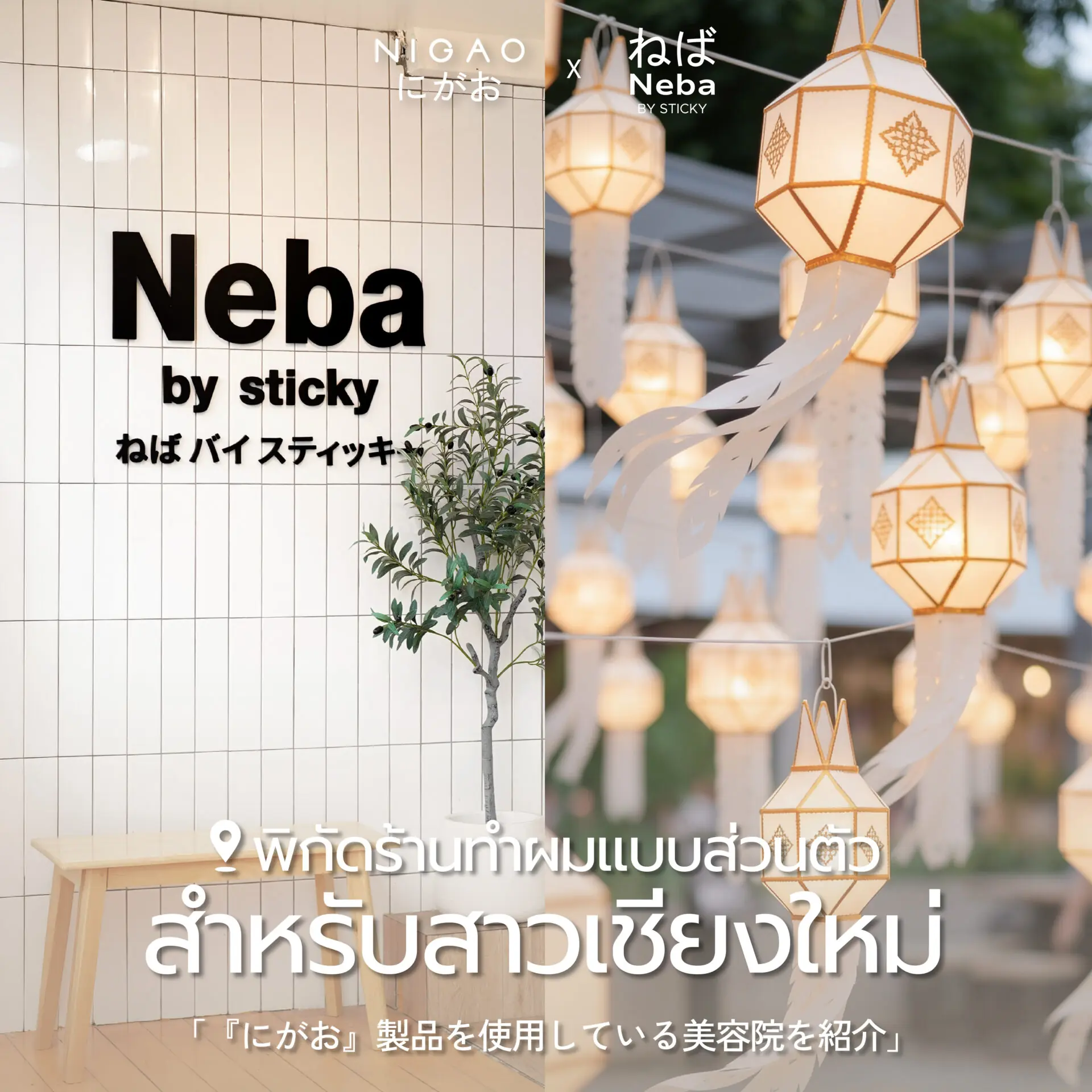 NIGAO x Neba by Sticky ร้านทำผมเชียงใหม่