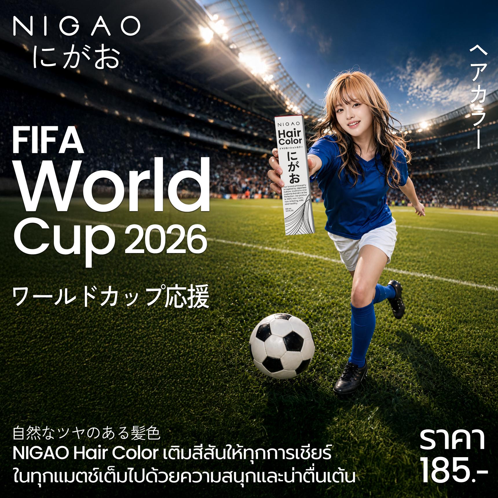 NIGAO Hair Color สีผมสวยพร้อมเชียร์ทุกแมตช์