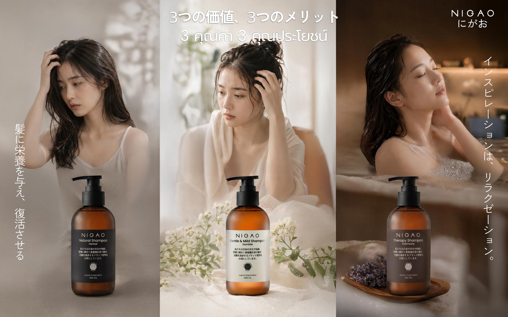 NIGAO Shampoo แชมพูดูแลเส้นผมและหนังศีรษะ
