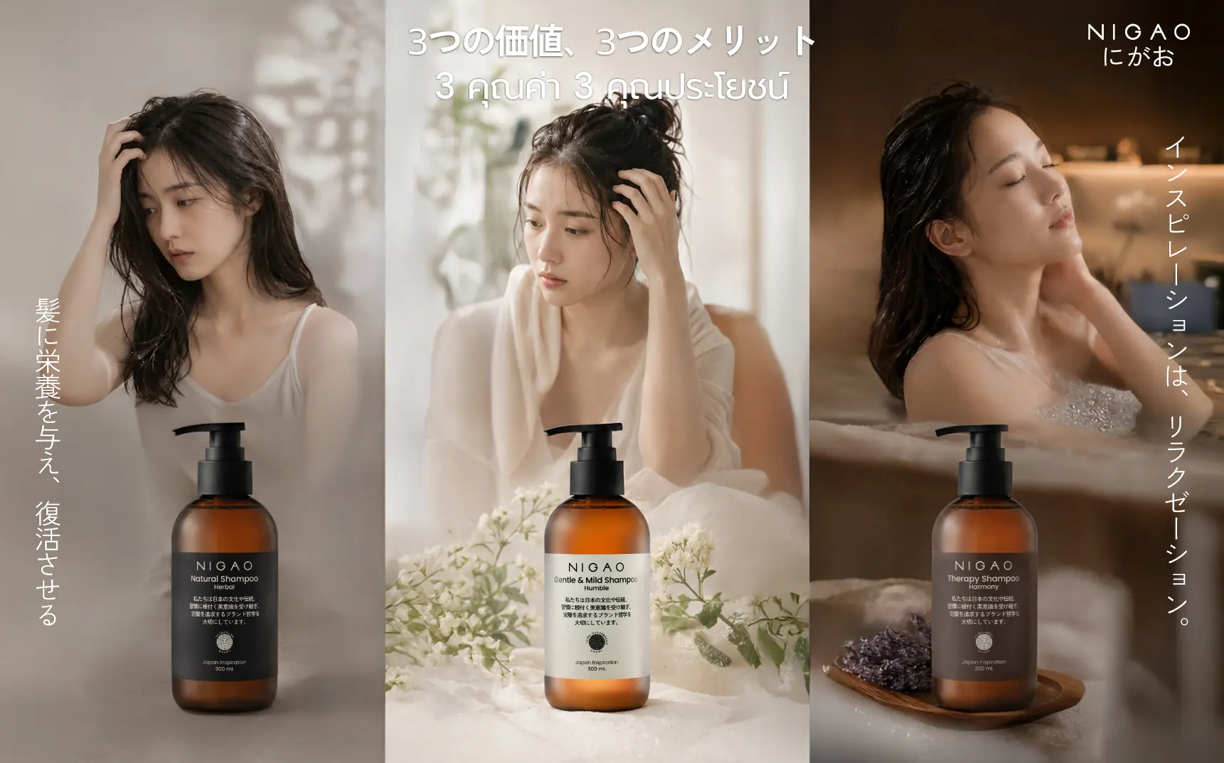 NIGAO Shampoo แชมพูดูแลเส้นผมและหนังศีรษะ
