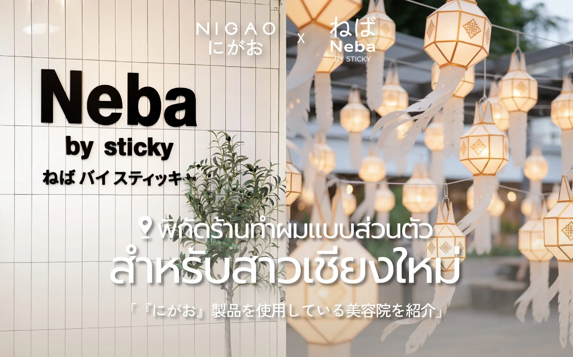 NIGAO x Neba by Sticky ร้านทำผมเชียงใหม่