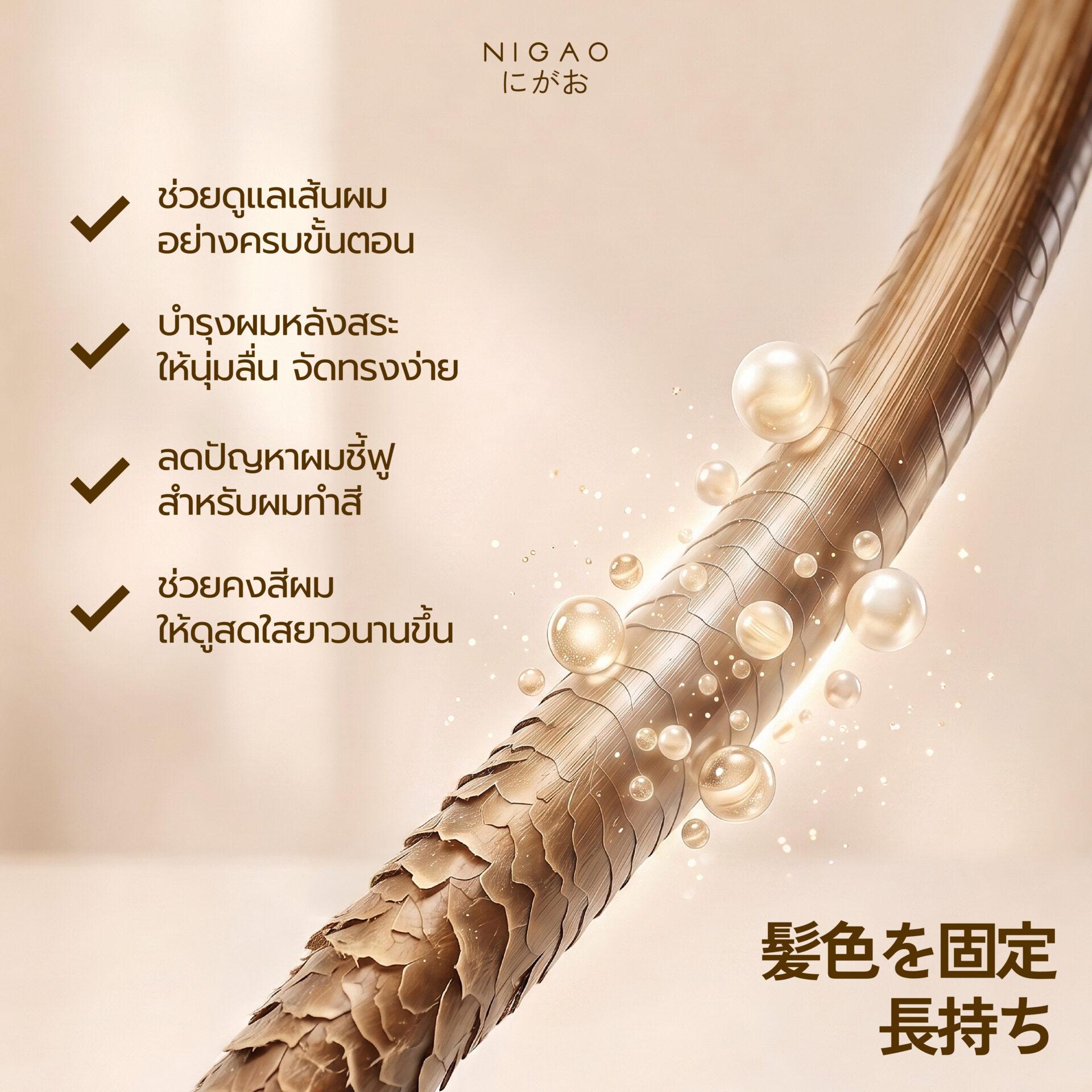 NIGAO Color Maintain ดูแลผมทำสีให้สดใสและนุ่มลื่น