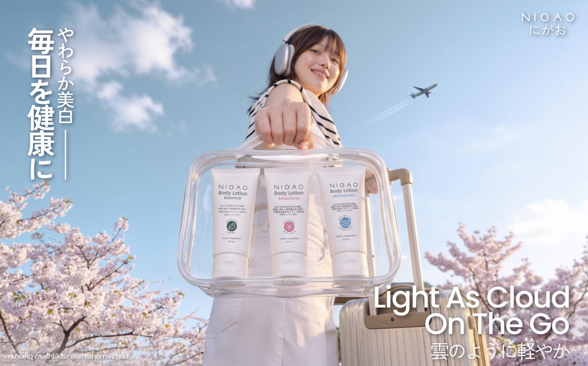 NIGAO Body Lotion 50 mL โลชั่นพกพา 3 สูตร