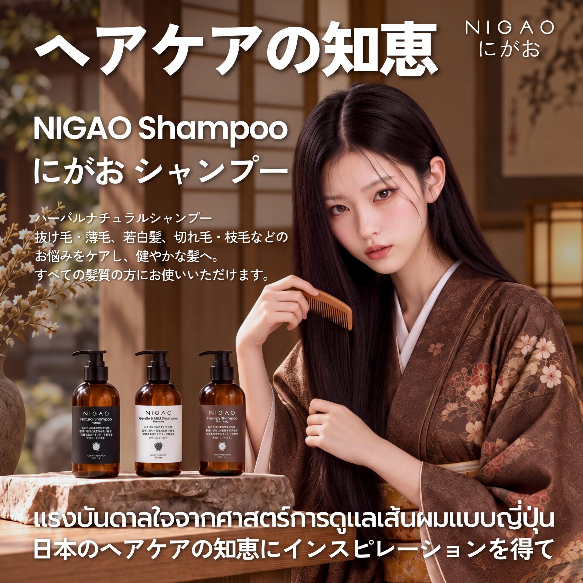 NIGAO Shampoo แชมพูดูแลเส้นผมสไตล์ญี่ปุ่น