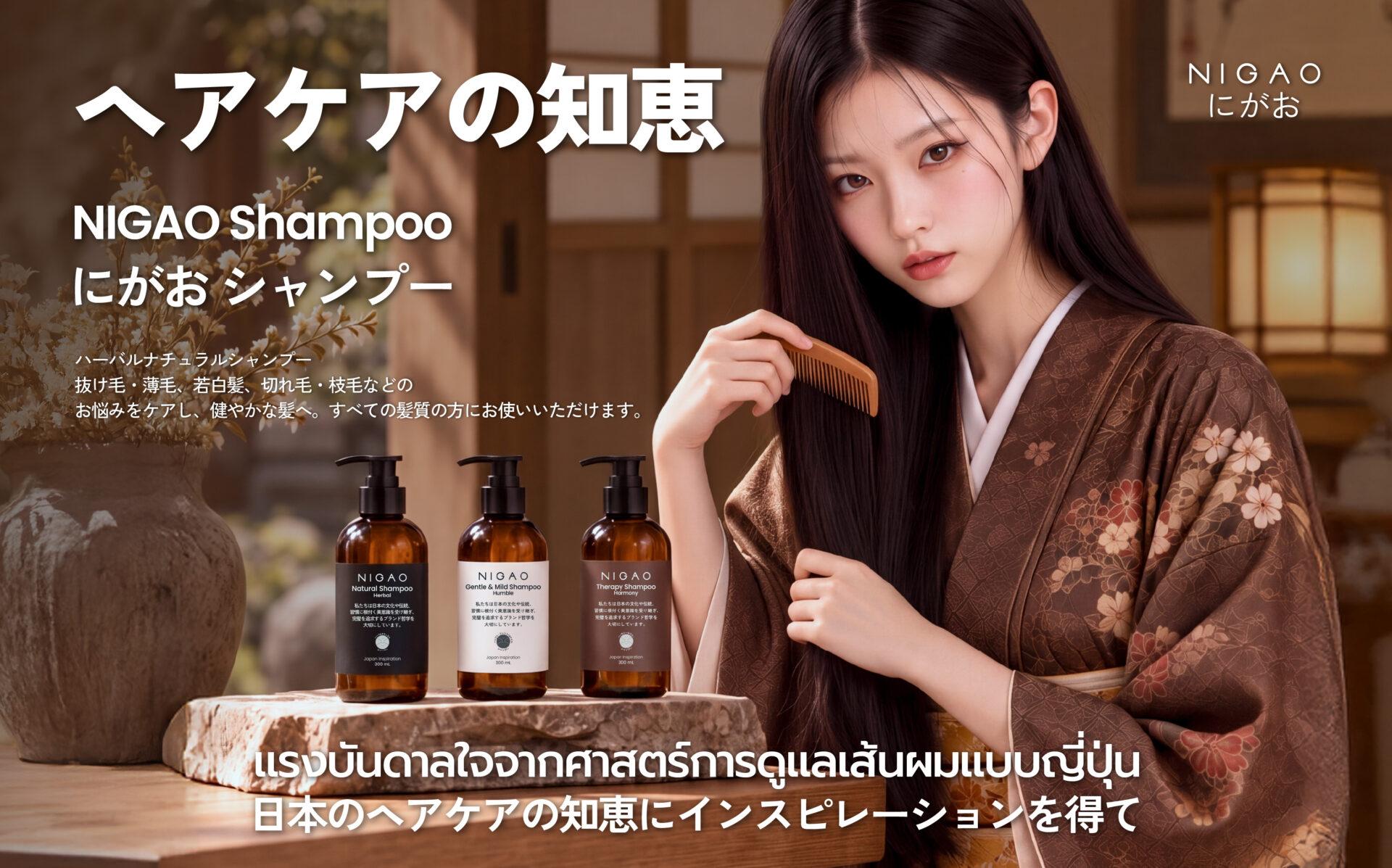 NIGAO Shampoo แชมพูดูแลเส้นผมสไตล์ญี่ปุ่น