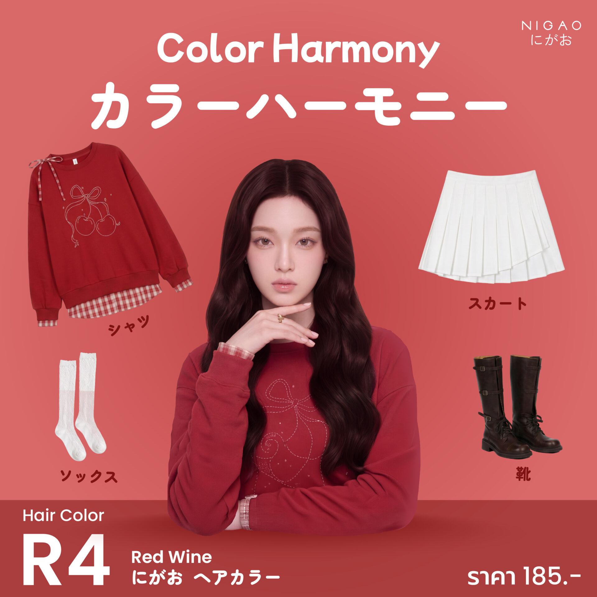 Color Harmony เลือกชุดให้เข้ากับสีผม NIGAO Hair Color