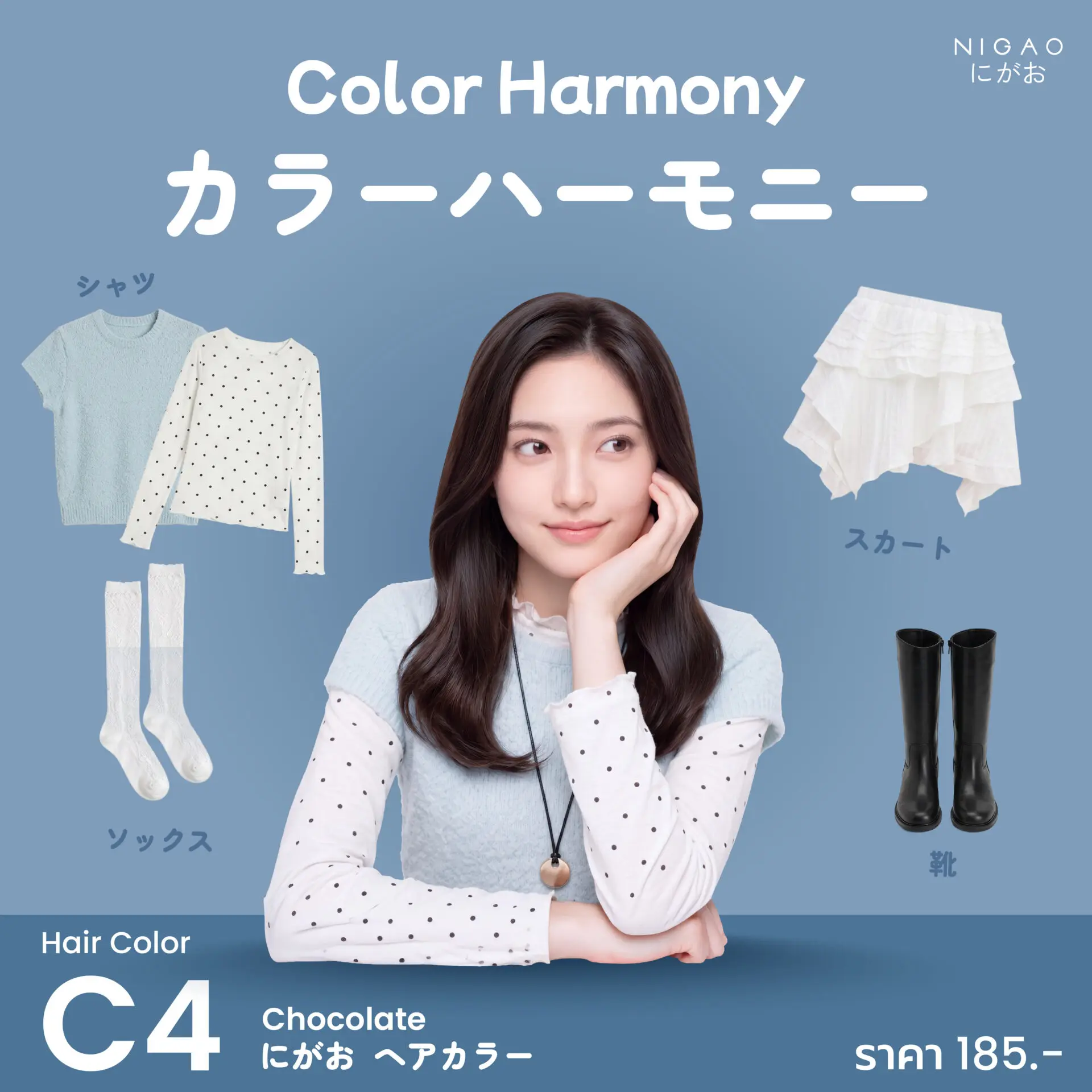 Color Harmony เลือกชุดให้เข้ากับสีผม NIGAO Hair Color